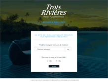 Tablet Screenshot of plantationtroisrivieres.com